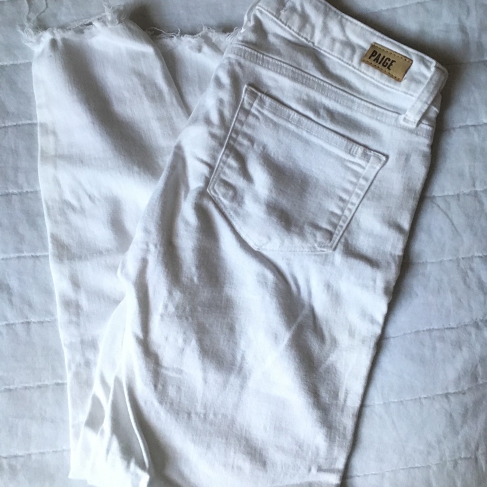 Paige white ankle jean